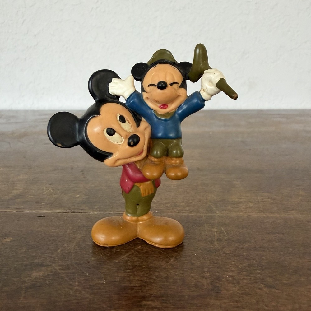 Avon Disney Christmas Carol Ornament 1992 Mickey Mouse Bob Cratchit Tiny Tim